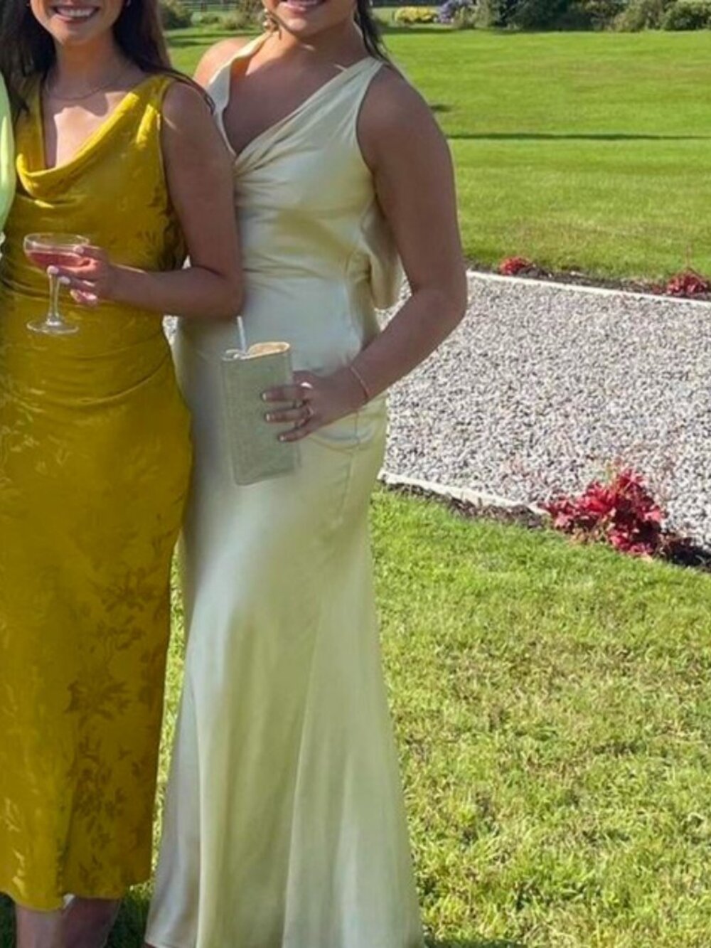 ZARA Satin Floral Jacquard Midi Maxi Dress Open Back Golden 8579/512 - Picture 15 of 16